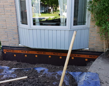 Exterior basement waterproofing project